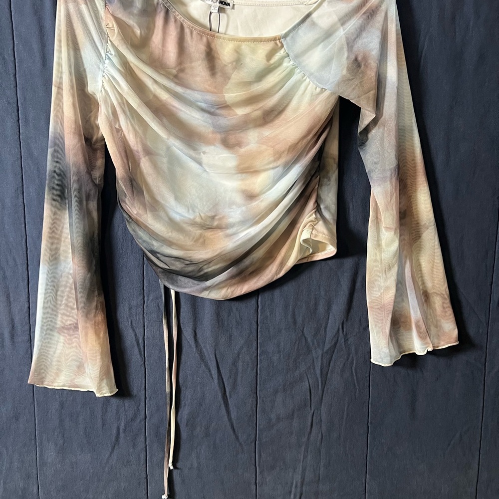 Fashion Nova Multicolor Tie-Dye Top